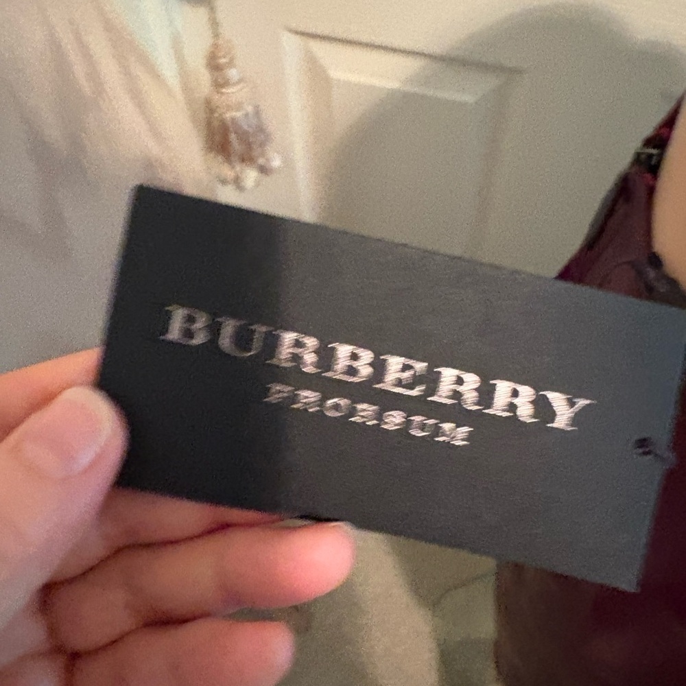 Burberry Prorsum NWT skirt size 42 $1299 Elegant Oxblood  Skirt, silk liner - Picture 8 of 8
